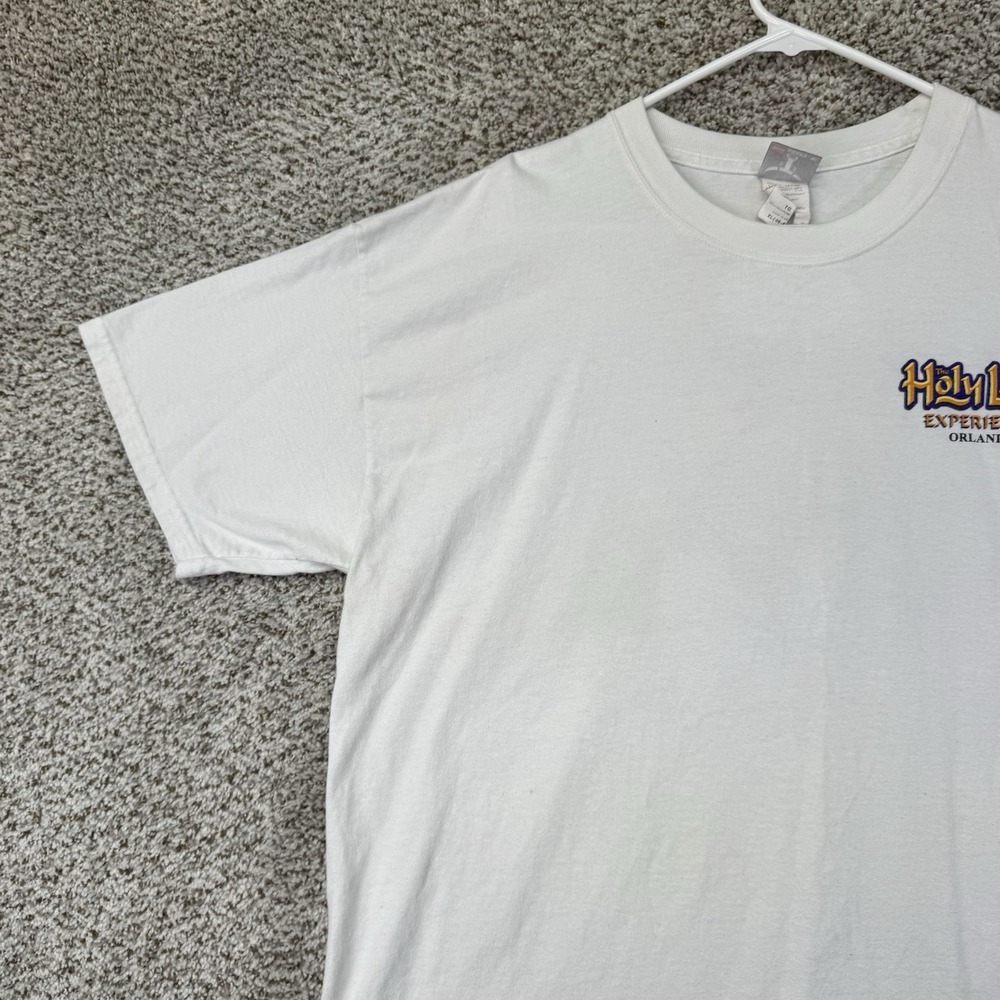 Vintage Holy Land Experience Shirt Mens XL White Orlando Graphic Tee Hanes Beefy - Picture 13 of 16